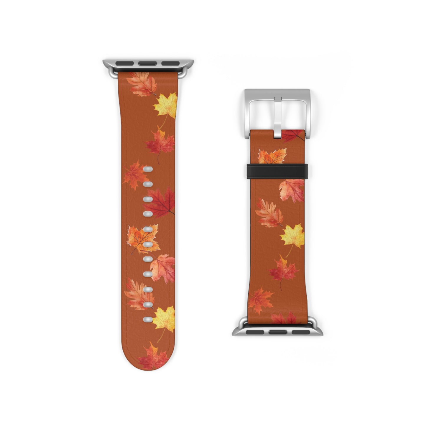 Watch Band Autumn Leaves Orange Fall