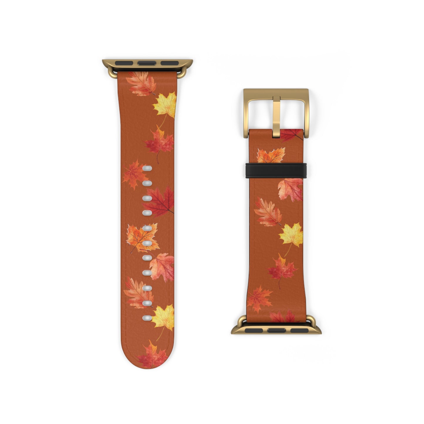 Watch Band Autumn Leaves Orange Fall