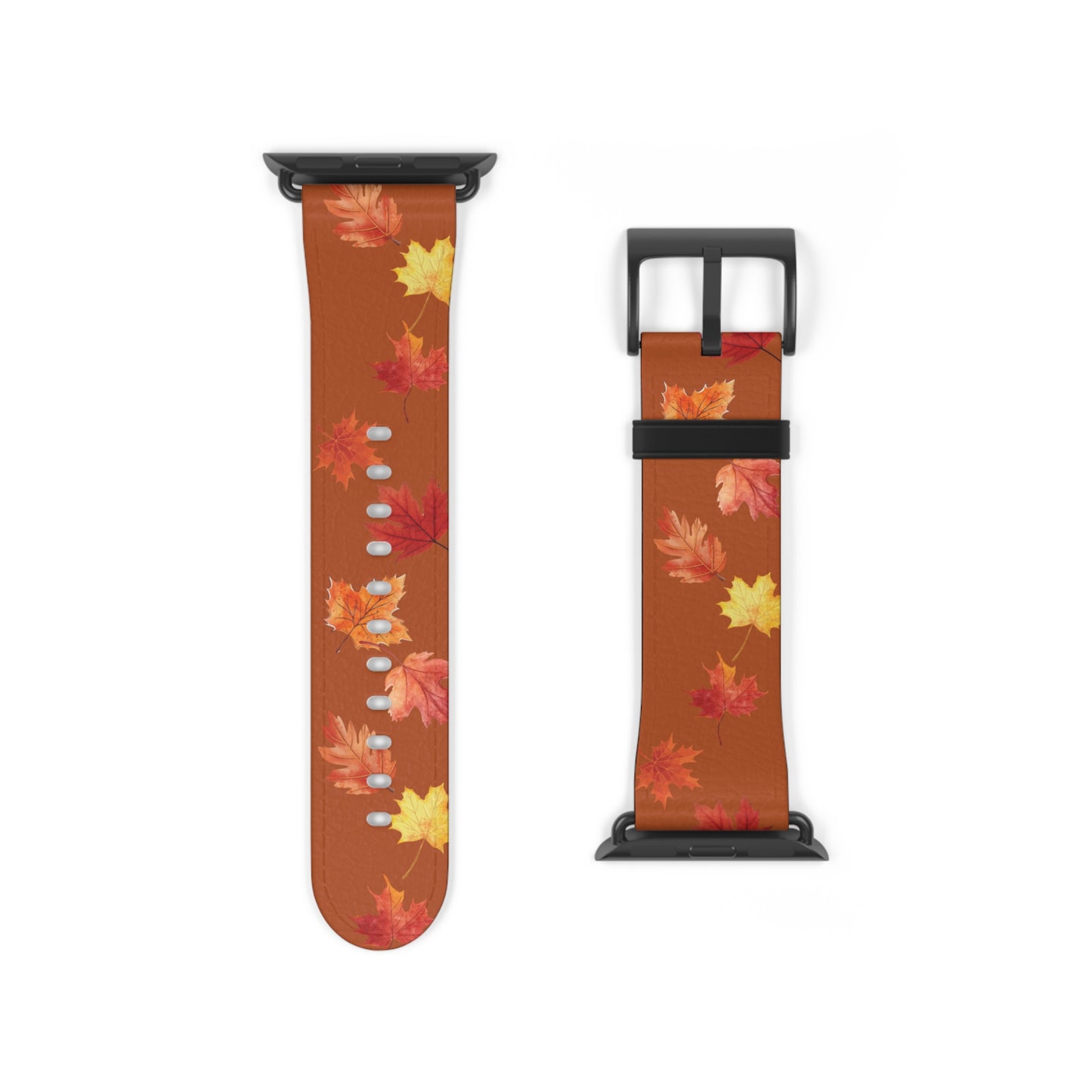 Watch Band Autumn Leaves Orange Fall