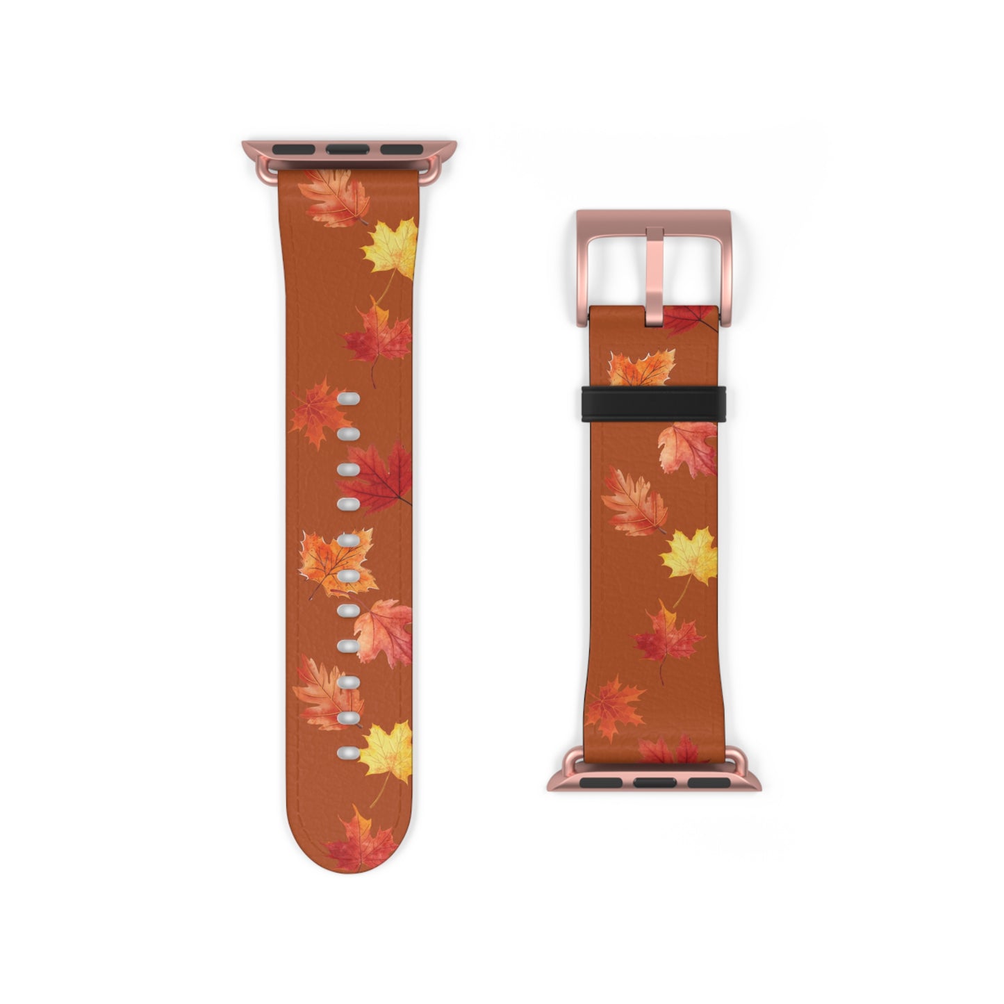 Watch Band Autumn Leaves Orange Fall